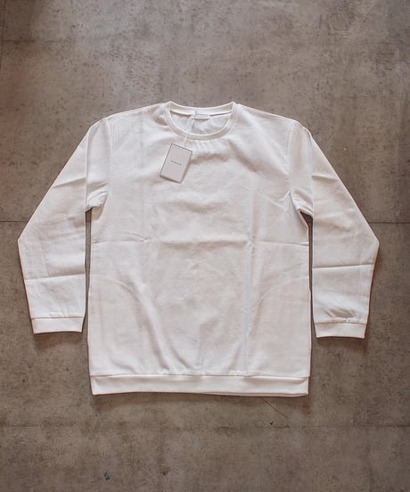 "SPINNER BAIT" Rib Crew Neck(Wash Denim)