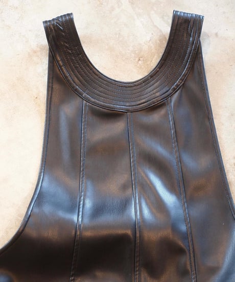 "RUMBLE RED" Eco Leather Overall