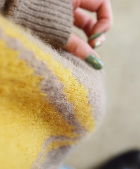 "MODEM DESIGN" Mohair Cardigan