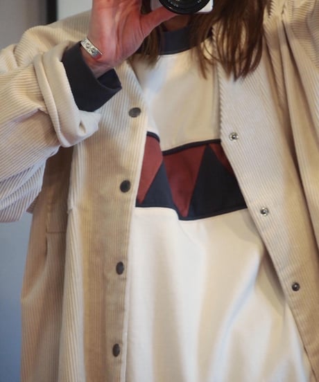 "SPINNER BAIT" 「OGURI DOT」 No Collar Corduroy Jacket