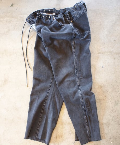 "KOUHEI TERRAI" Remake Cord Pants[Black Denim①]