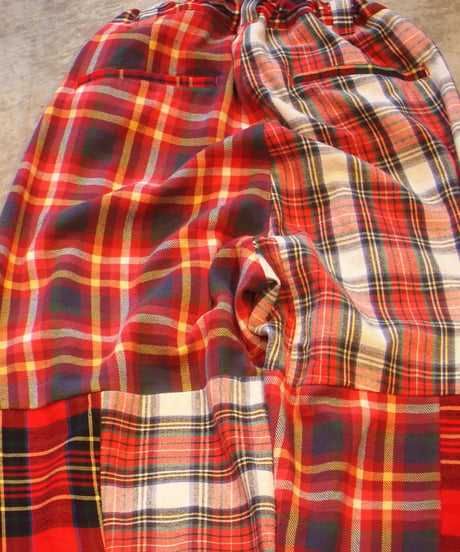 "MR.REMAKEMAN"Check Shirts Remake Eazy Pants
