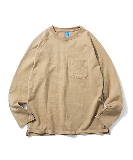 "GOOD ON" Heavy Jersey L/S Raglan Pocket TEE
