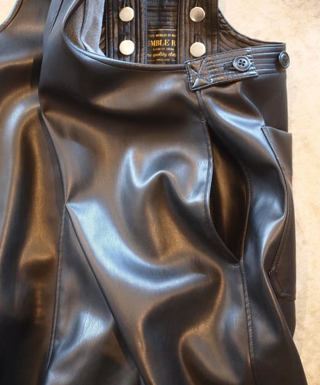 "RUMBLE RED" Eco Leather Overall