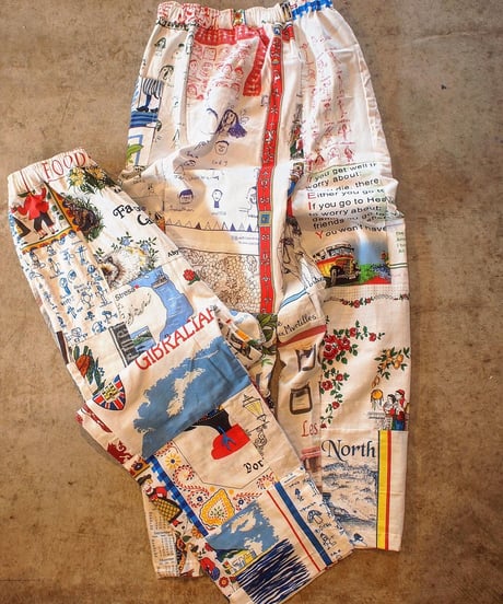 "Mr. Remake Man" Vintage Tapestry Remake Easy Pants