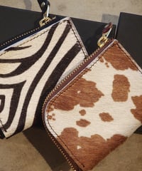 "LONGDISTANCE"Animal Pattern L-Type Coin Case