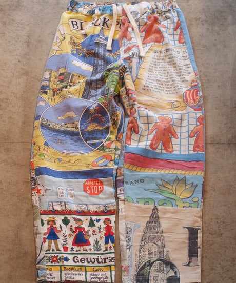 "Mr.RemakeMan."Vintage Tapestry Remake Easy Pants.③[Size:2(M)]