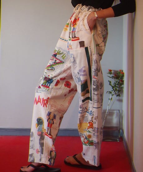 "Mr. Remake Man" Vintage Tapestry Remake Easy Pants
