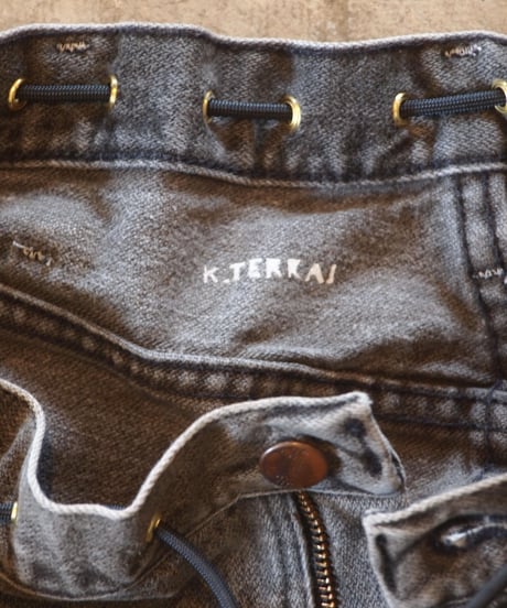 "KOUHEI TERRAI" Remake Cord Pants[Black Denim②]