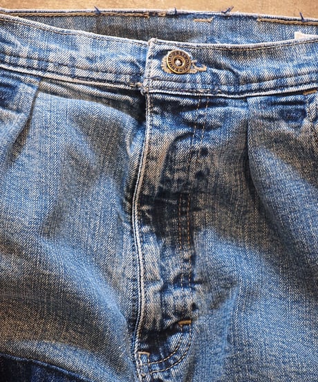 "SUNNY SIDE UP" Re Denim Painter Pants