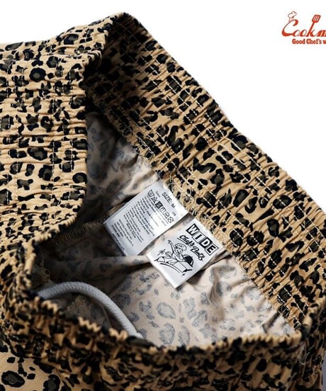 "COOKMAN"Wide Chef Pants Leopard