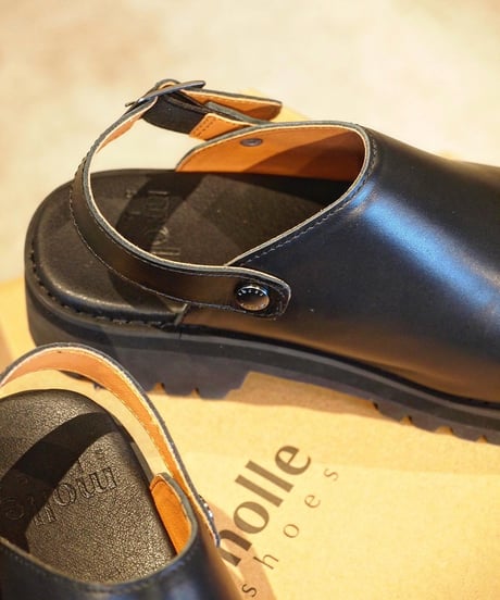 "MOLLE SHOES" Engineer Sandal[Black Leather]