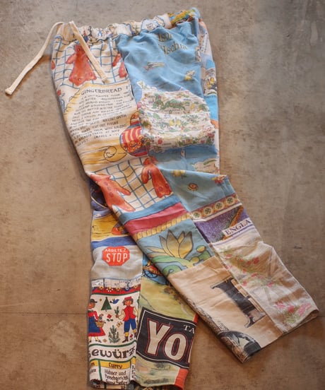 "Mr.RemakeMan."Vintage Tapestry Remake Easy Pants.③[Size:2(M)]