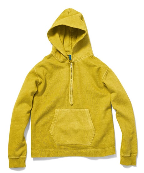 "GOOD ON"1/2Zip Pull Over Hood Sweat