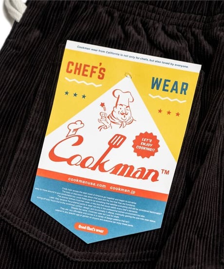 "COOKMAN" Corduroy Chef Pants