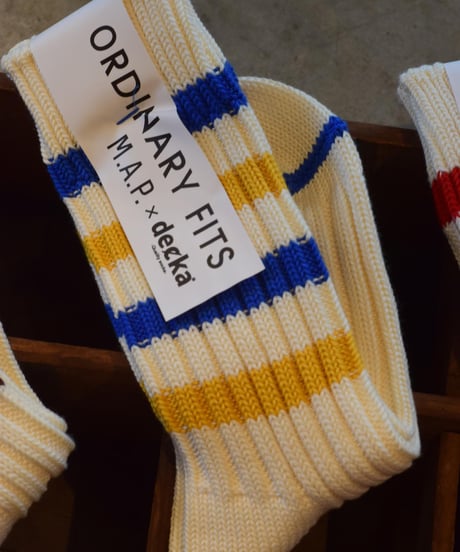 "decka Quality socks" by ORDINARY FITS "M.A.P" Socks[Stripe]