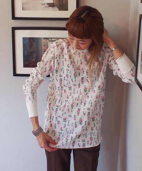 再入荷!! "JEMORGAN LONG JOHNS" Waffle Flower Long Sleeve