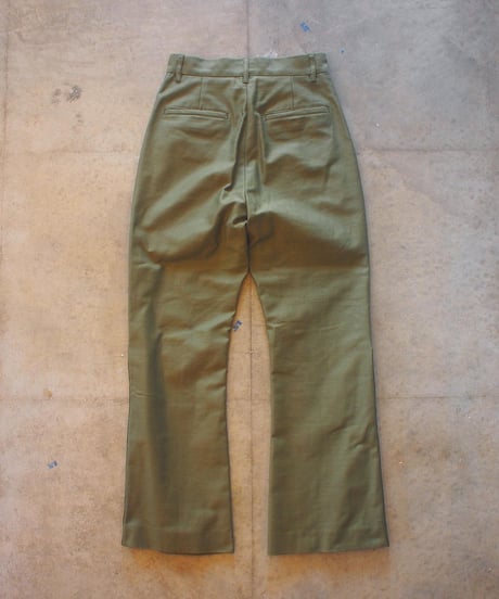 "RUMBLE RED"Military Flare Pants
