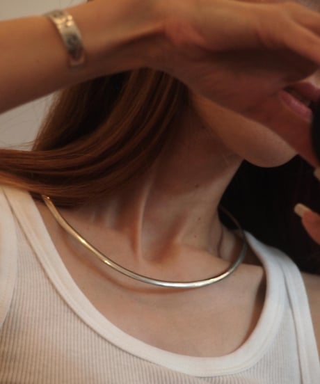 "NAVAJO Jewelry" Silver Plane Neck Bar