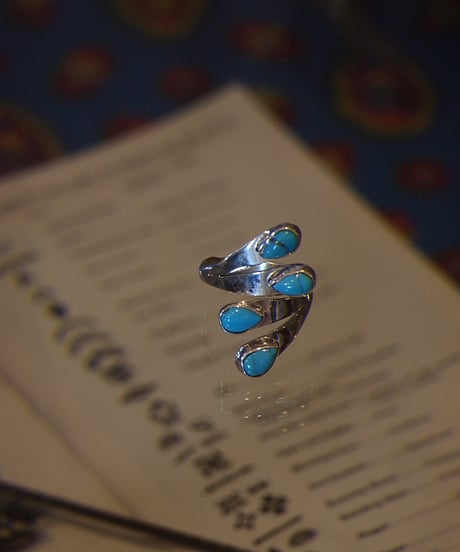 "NAVAJO JEWELRY" Silver Wrap Ring