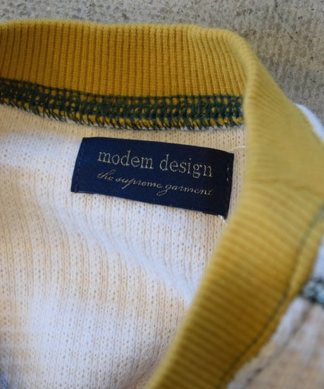 "MODEM DESIGN" Ringer Heavy Waffle Tee