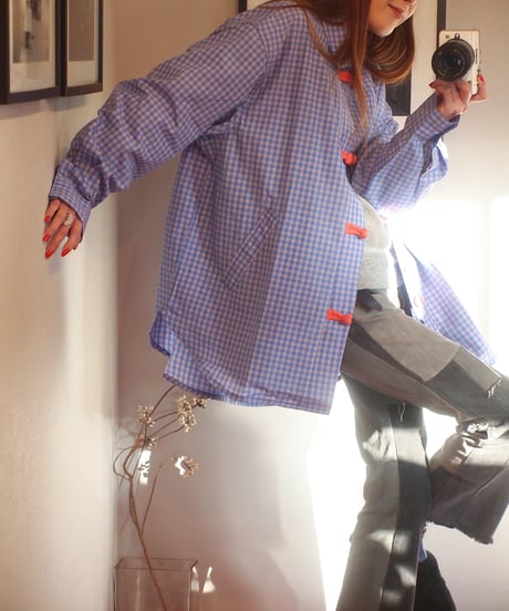 "Kelen"「BRETON」CHINA BUTTON CHECK SHIRTS