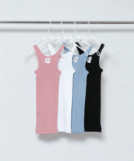 "gicipi"Rib Tanktop[TURCHESE]