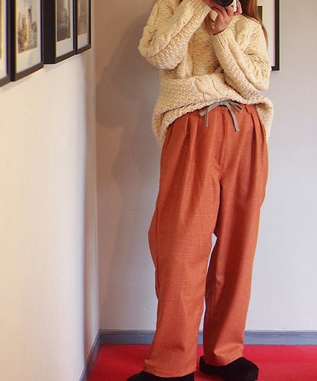 "Nasngwam"LUMBER TUCK PANTS