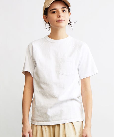 "GOOD ON" S/S HEAVY RAGLAN POCKET TEE
