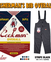 "COOKMAN" Fisherman's Bib Overall[Pinstripe/Black]