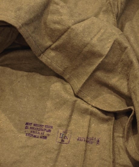 再入荷！"HUNGARIAN ARMY" Flannel Mock Neck Pull Over[DEAD STOCK]