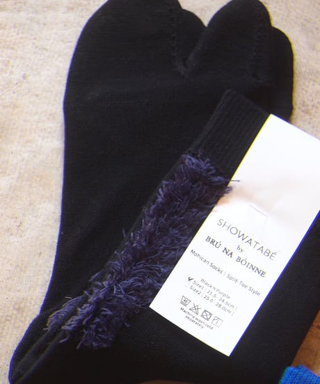 “SHOWATABE" by BRU NA BOINNE Mohikan Socks|Split-Toe Style