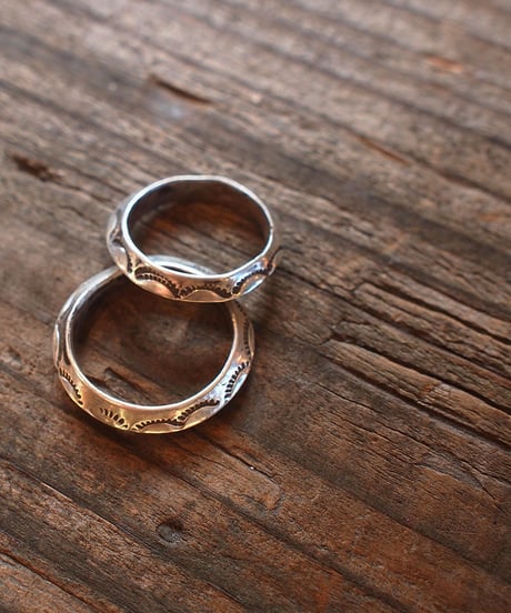 再入荷！"NAVAJO Jewelry"Stampwork Triangle Ring