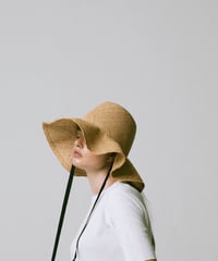 "RUMBLE RED"Waving Rafia Hat