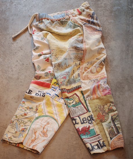 "Mr.RemakeMan."Vintage Tapestry Remake Easy Pants.④[Size:3(L)]