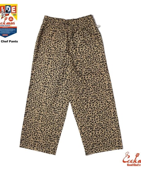 "COOKMAN" Wide Chef Pants[Leopard]