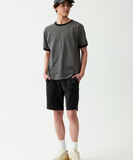 "GOOD ON" Black Ringer SS Tee
