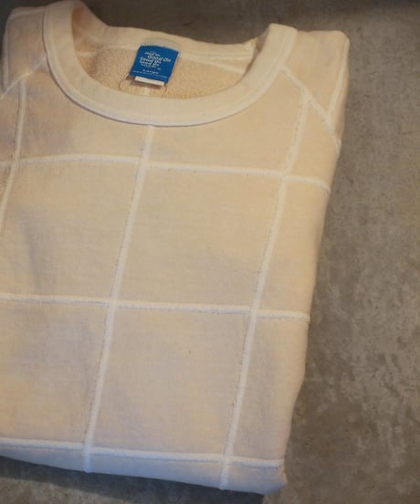 "GOOD ON"Patchwork Raglan Crew Sweat