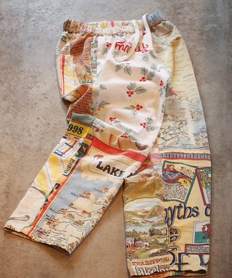"Mr.RemakeMan."Vintage Tapestry Remake Easy Pants.④[Size:3(L)]