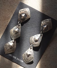"NAVAJO"Triple Stamped Silver Plate Pierce