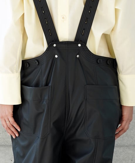 "RUMBLE RED" Eco Leather Overall