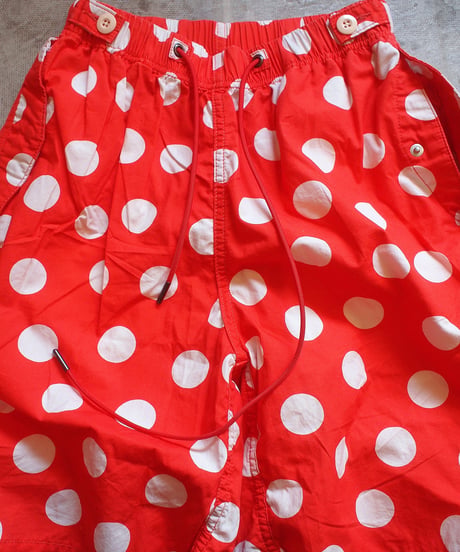 "IMPRESTORE" Polka Dot Trousers/Shorts[RED]