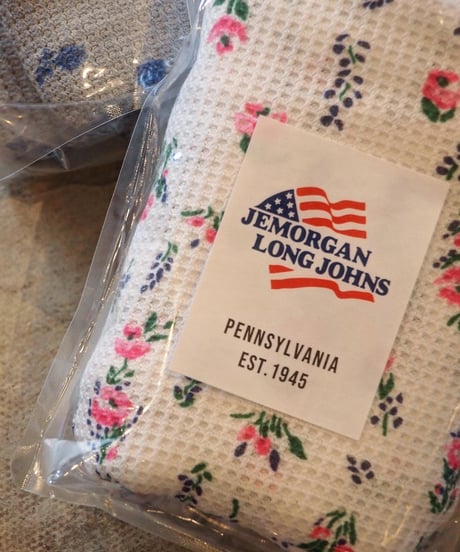 再入荷!! "JEMORGAN LONG JOHNS" Waffle Flower Long Sleeve