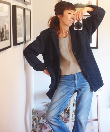 "SPINNER BAIT" Icelandic Wool Tailor Cardigan