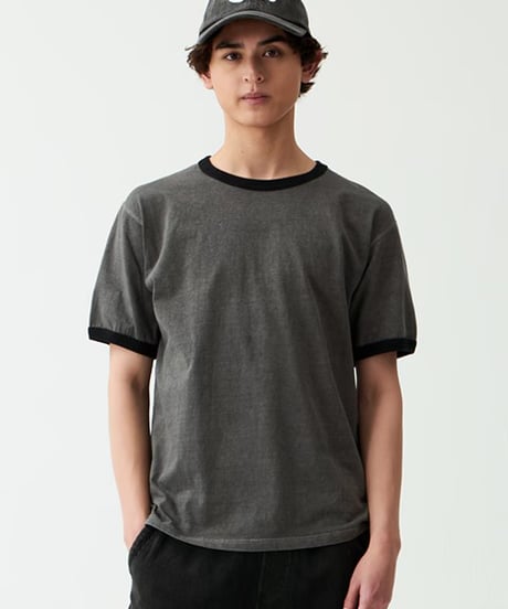 "GOOD ON" Black Ringer SS Tee