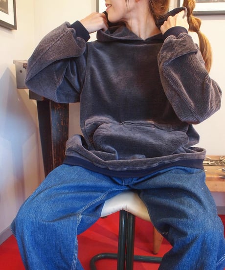 "MODEM DESIGN" Corduroy Pull Over Parka