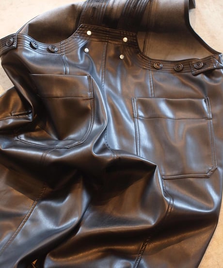 "RUMBLE RED" Eco Leather Overall