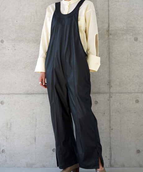 "RUMBLE RED" Eco Leather Overall