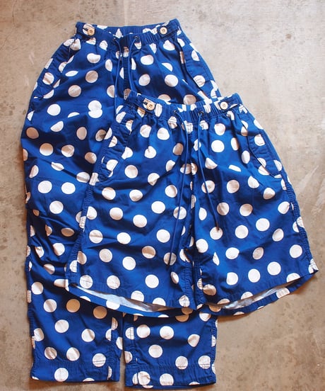 "IMPRESTORE" Polka Dot Trousers/Shorts[NAVY]