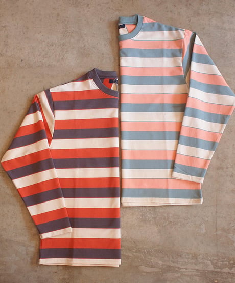 "MODEM DESIGN" Multi Border Long Sleeve Tee